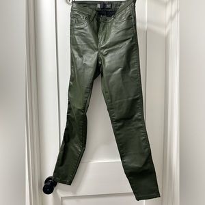 Green Pleather Jeans